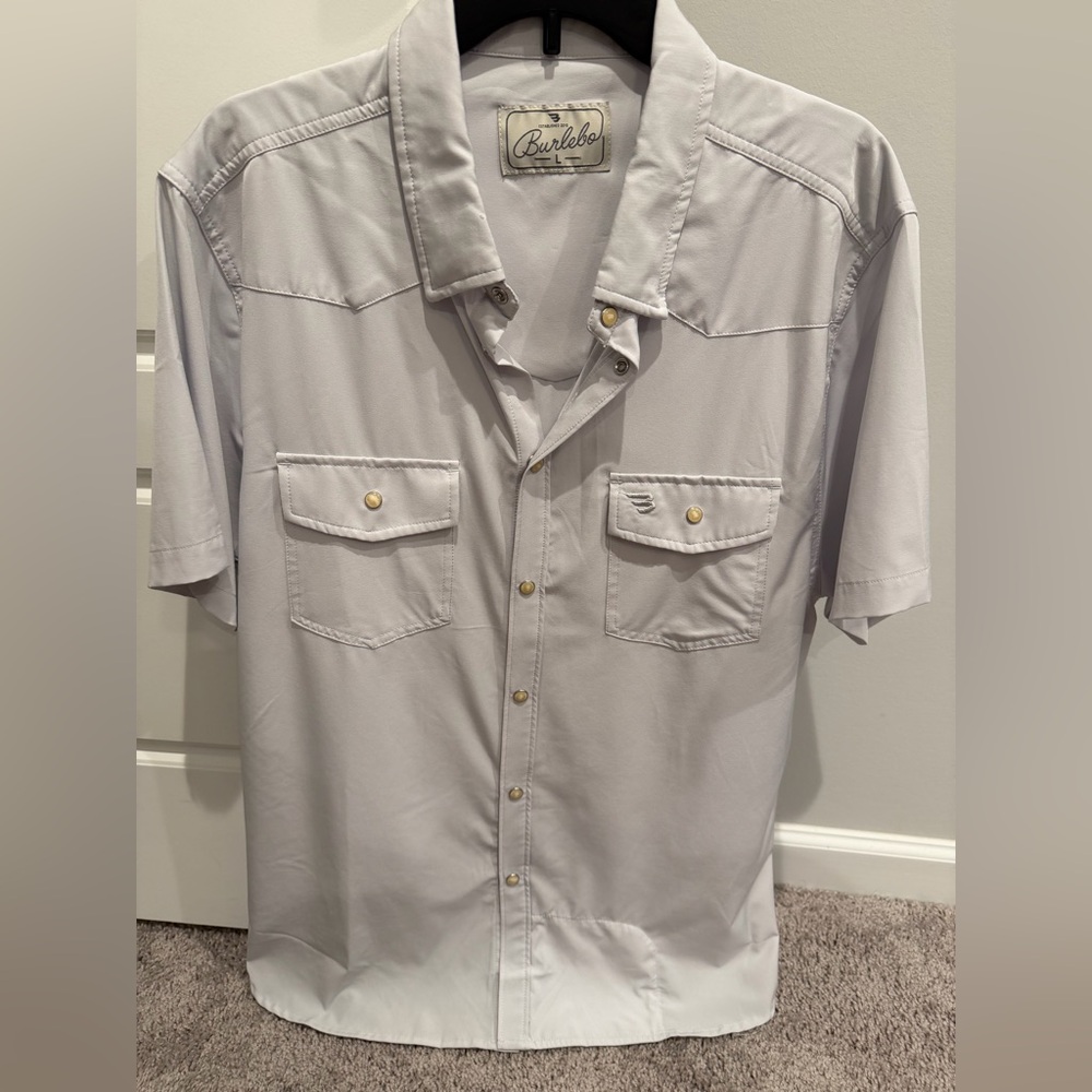 Mens Burlebo pearl snap shirt